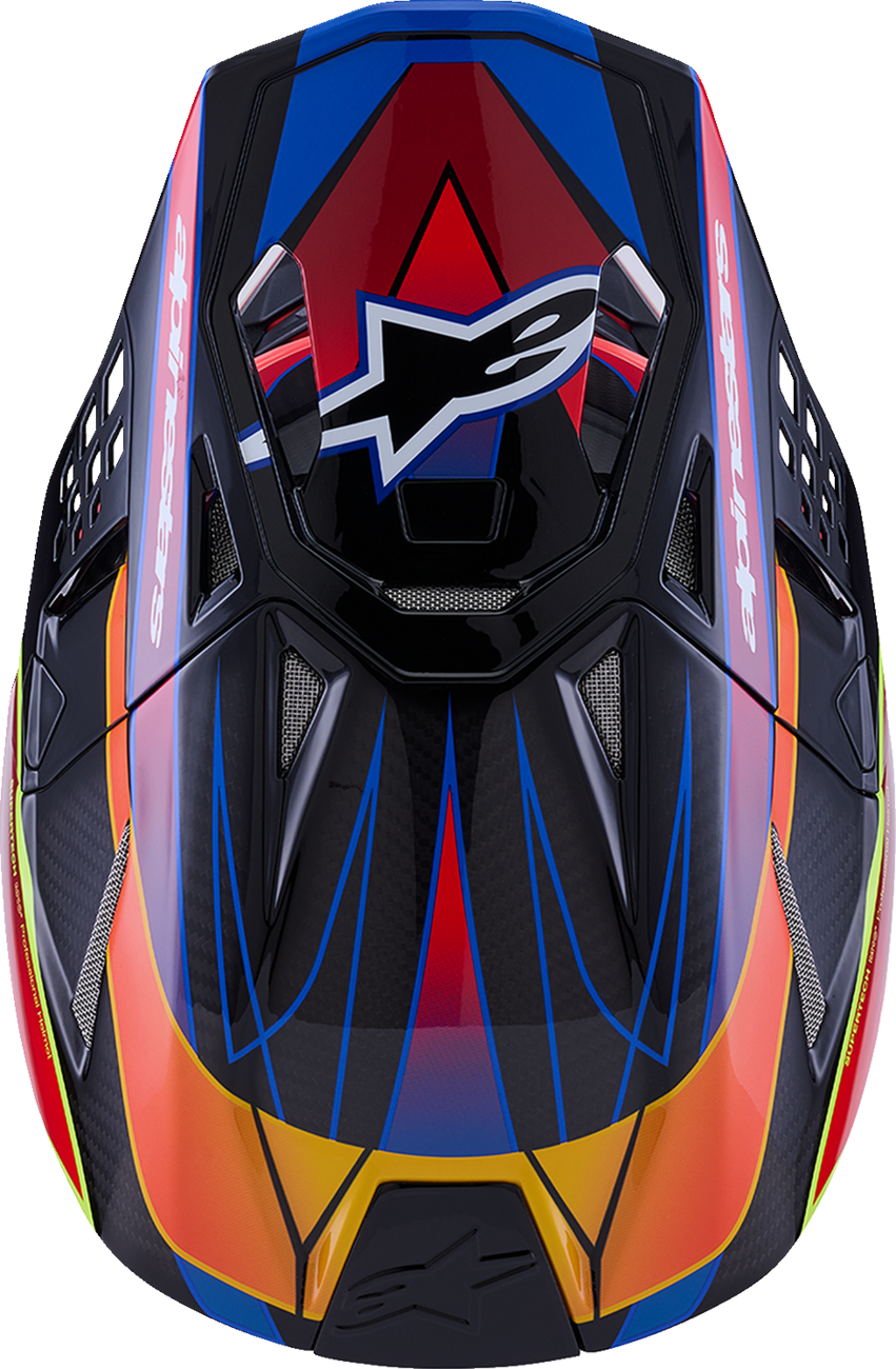 Alpinestars Supertech M10 Era MIPS Helmet Gloss/Blue/Red/Yellow Fluo