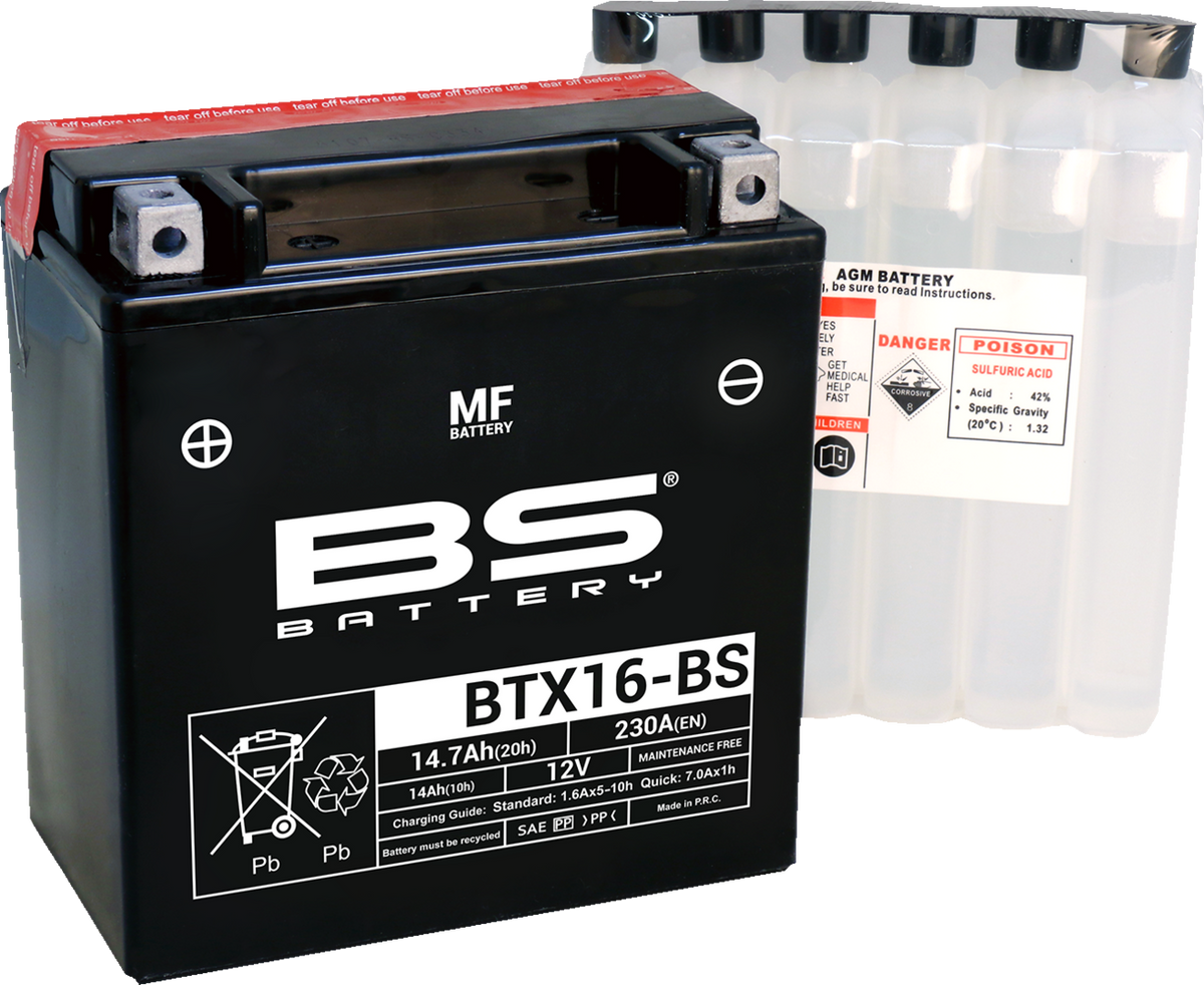 BS Battery - BTX16-BS (YTX)