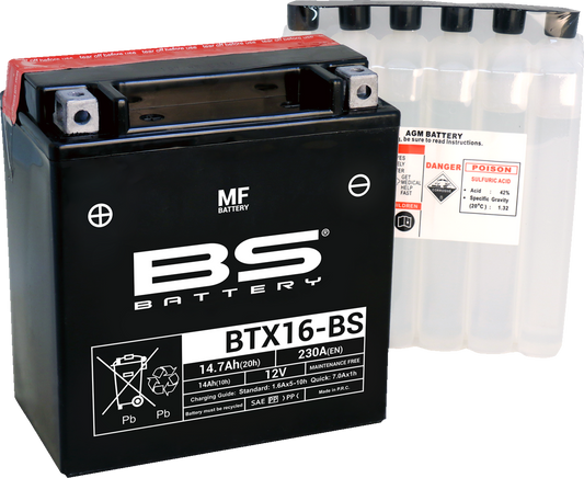 BS Battery - BTX16-BS (YTX)