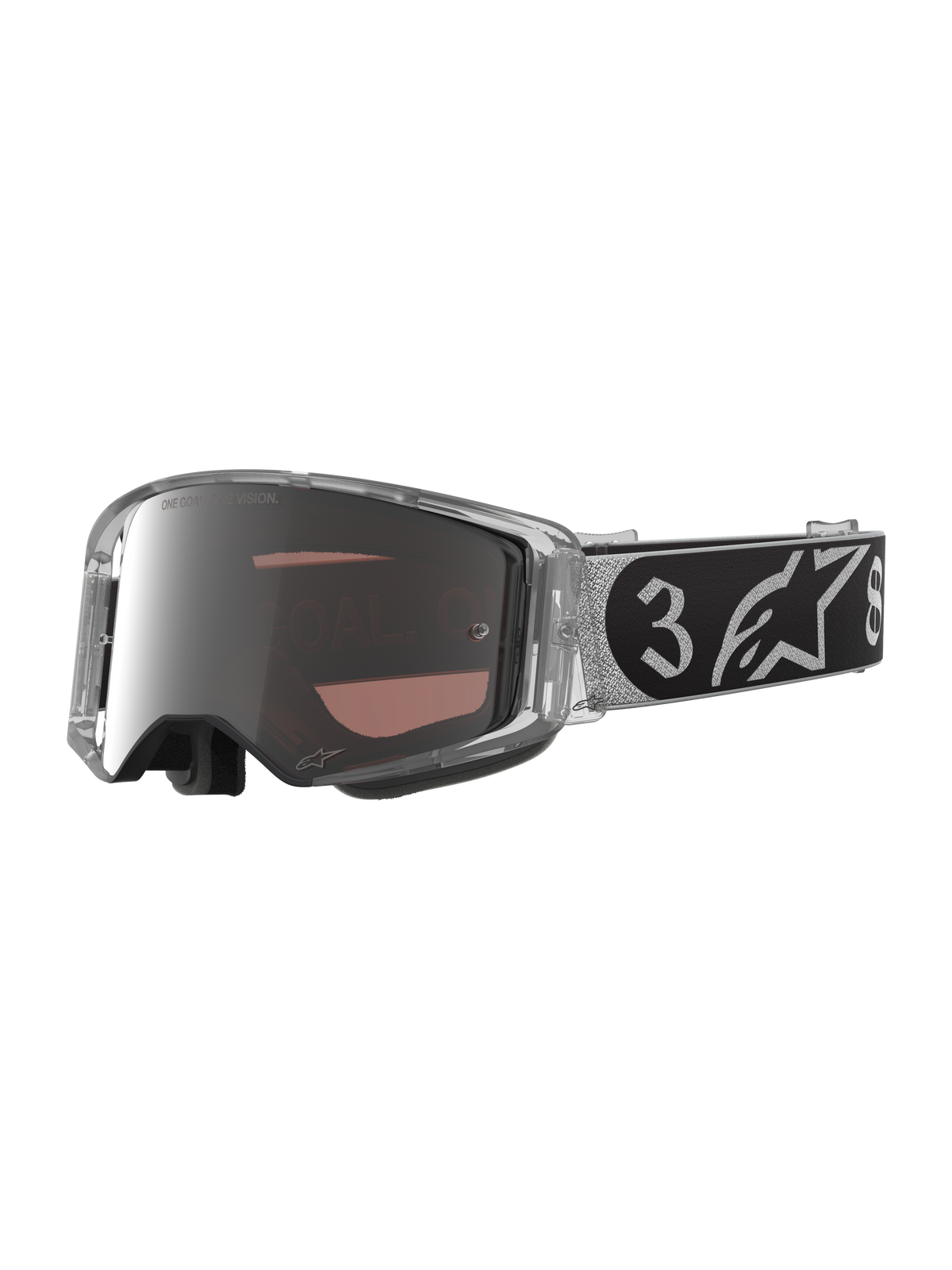 Alpinestars Limited Edition DNGR 38 XXV Supertech Vision Goggles - Silver/Black/Mirror Silver