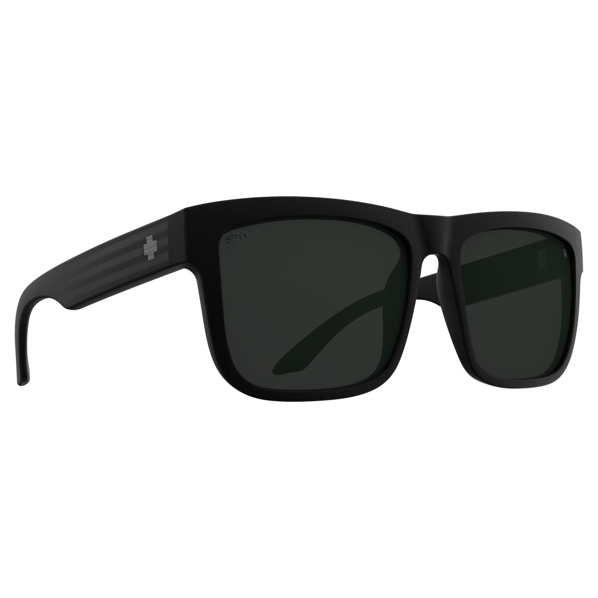 Spy Discord Sunglasses - Matte Black Gloss Flag/Happy Gray Green