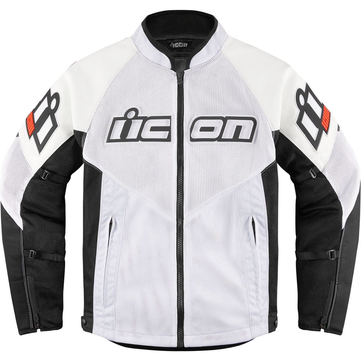 Icon Mesh AF Leather Jacket - White