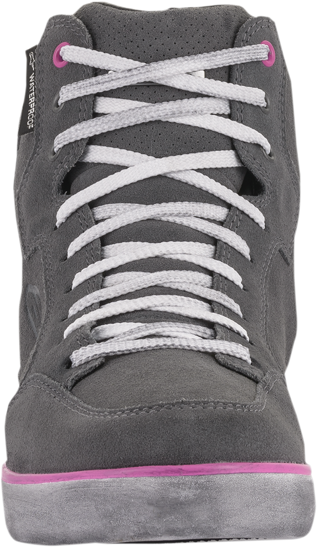 Alpinestars J-6 Waterproof Women's Shoes Gray/Pink