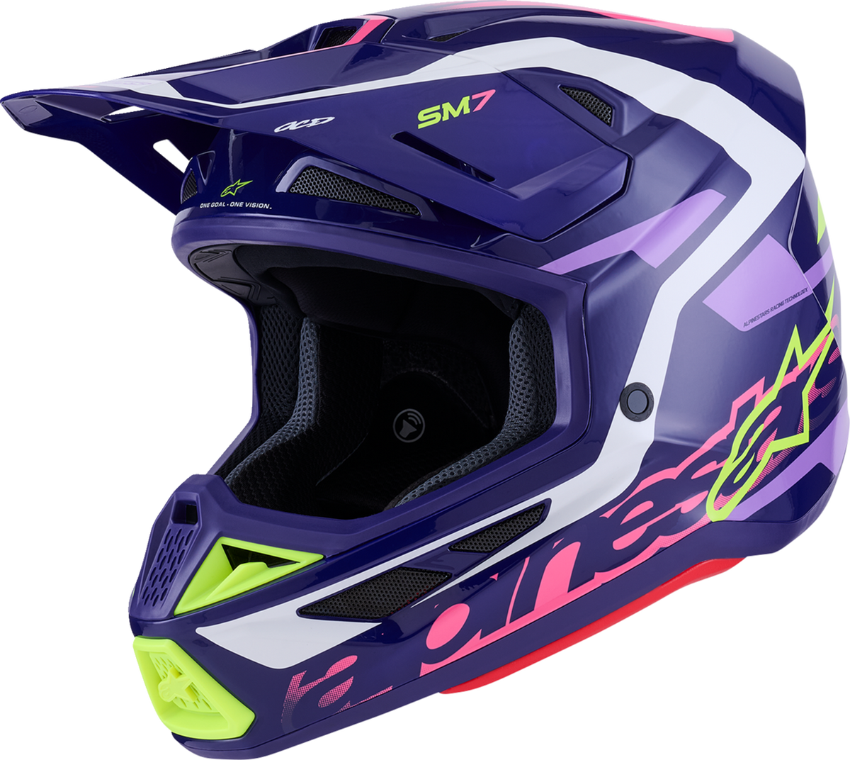 Alpinestars SM7 Deed Helmet - Gloss Purple/Pink