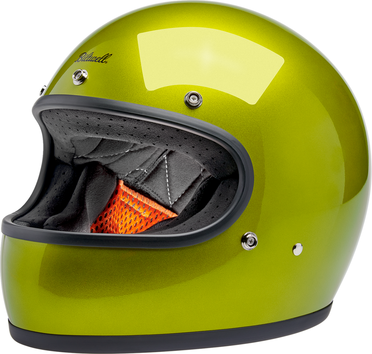 Biltwell Gringo Helmet - Metallic Lime - XL
