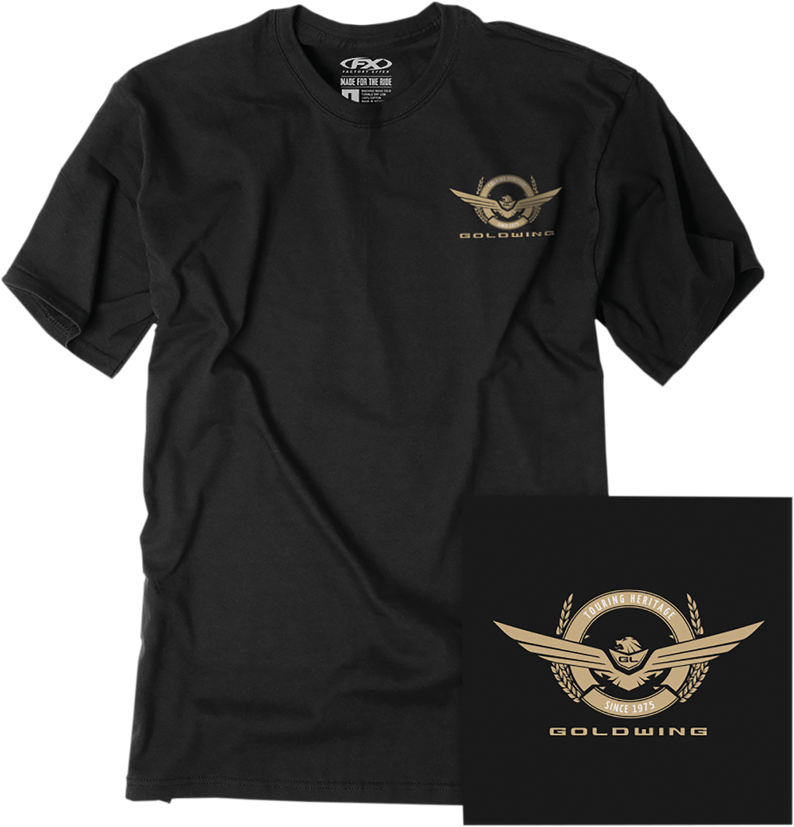 Facotry Effex Goldwing Badge T-Shirt - Black
