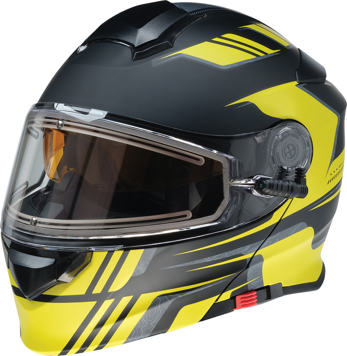 Z1R Solaris 2.0 First Tracks Snow Electric / Dual Pane Helmet - Black/Hi-Viz