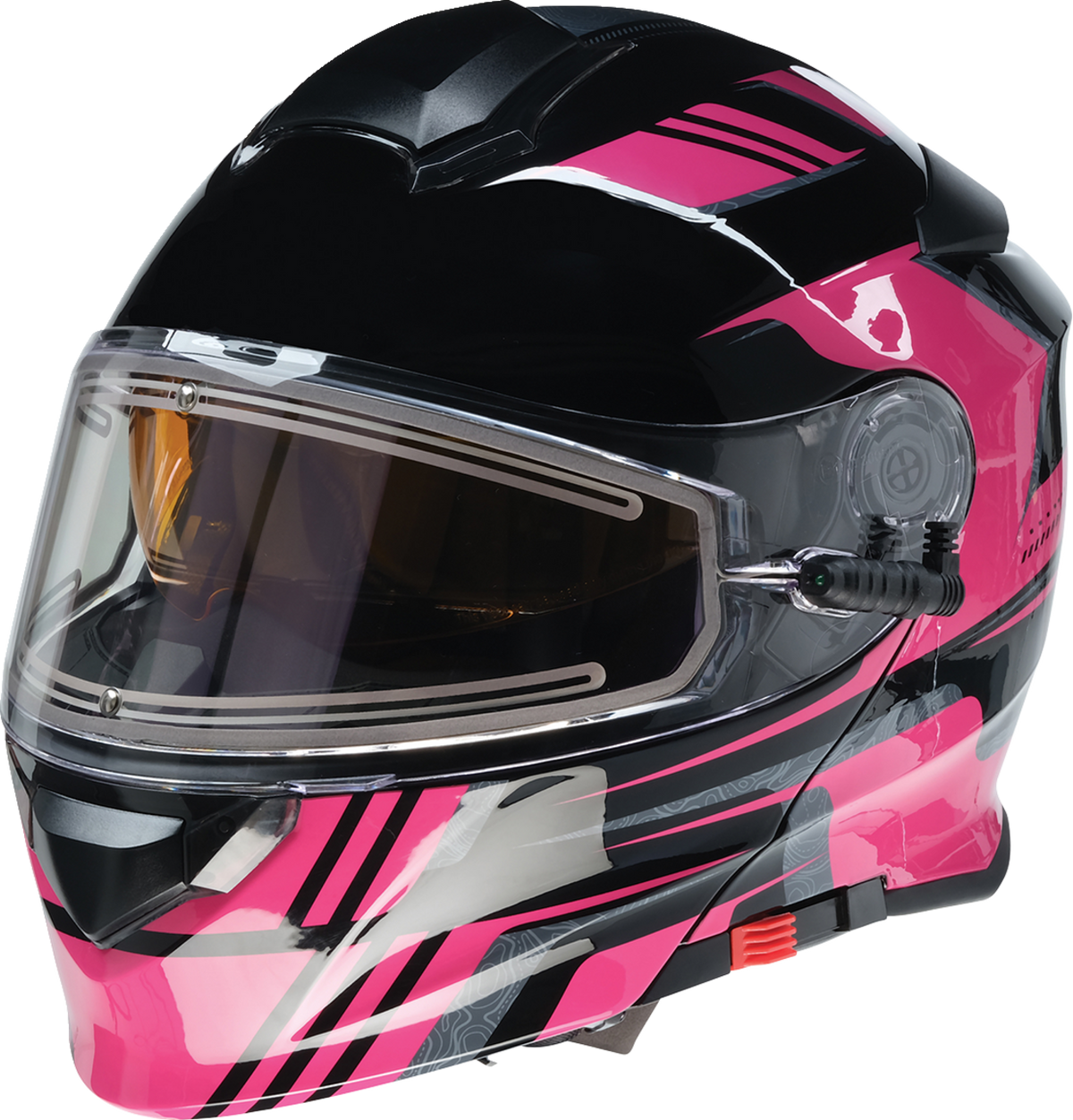 Z1R Solaris 2.0 First Tracks Snow Electric / Dual Pane Helmet - Black/Pink