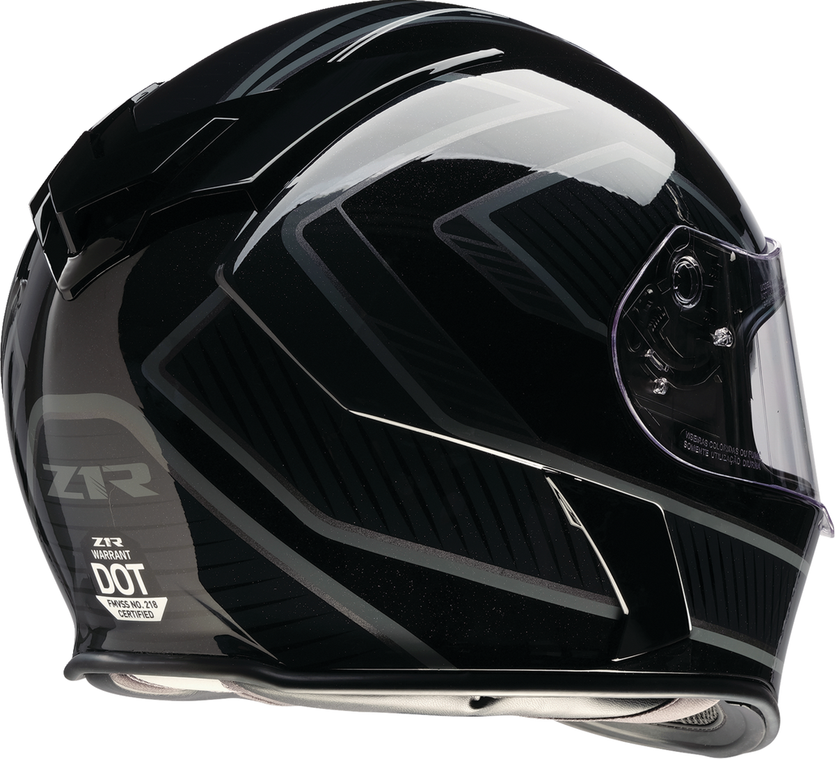 Z1R Warrant Amplify Helmet - Black/Gray
