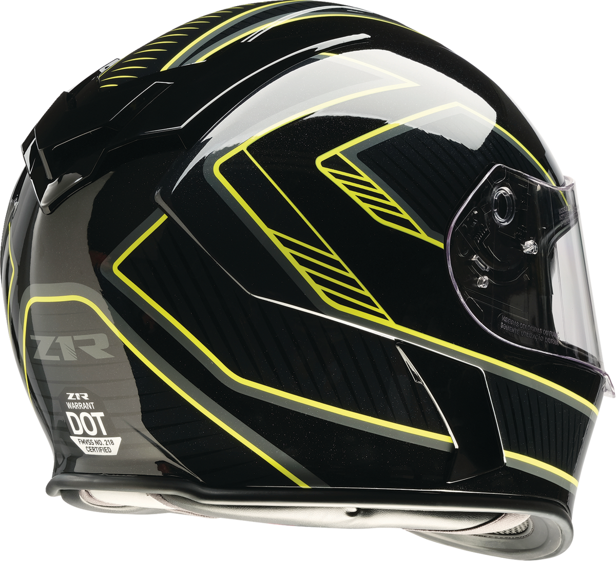 Z1R Warrant Amplify Helmet - Black/Hi-Viz