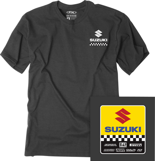 Facotry Effex Youth Suzuki Starting Line T-Shirt - Heather Charcoal