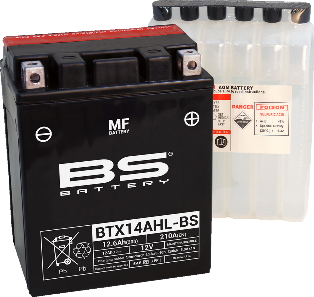 BS Battery - BTX14AHL-BS (YTX)