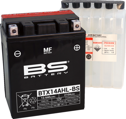 BS Battery - BTX14AHL-BS (YTX)