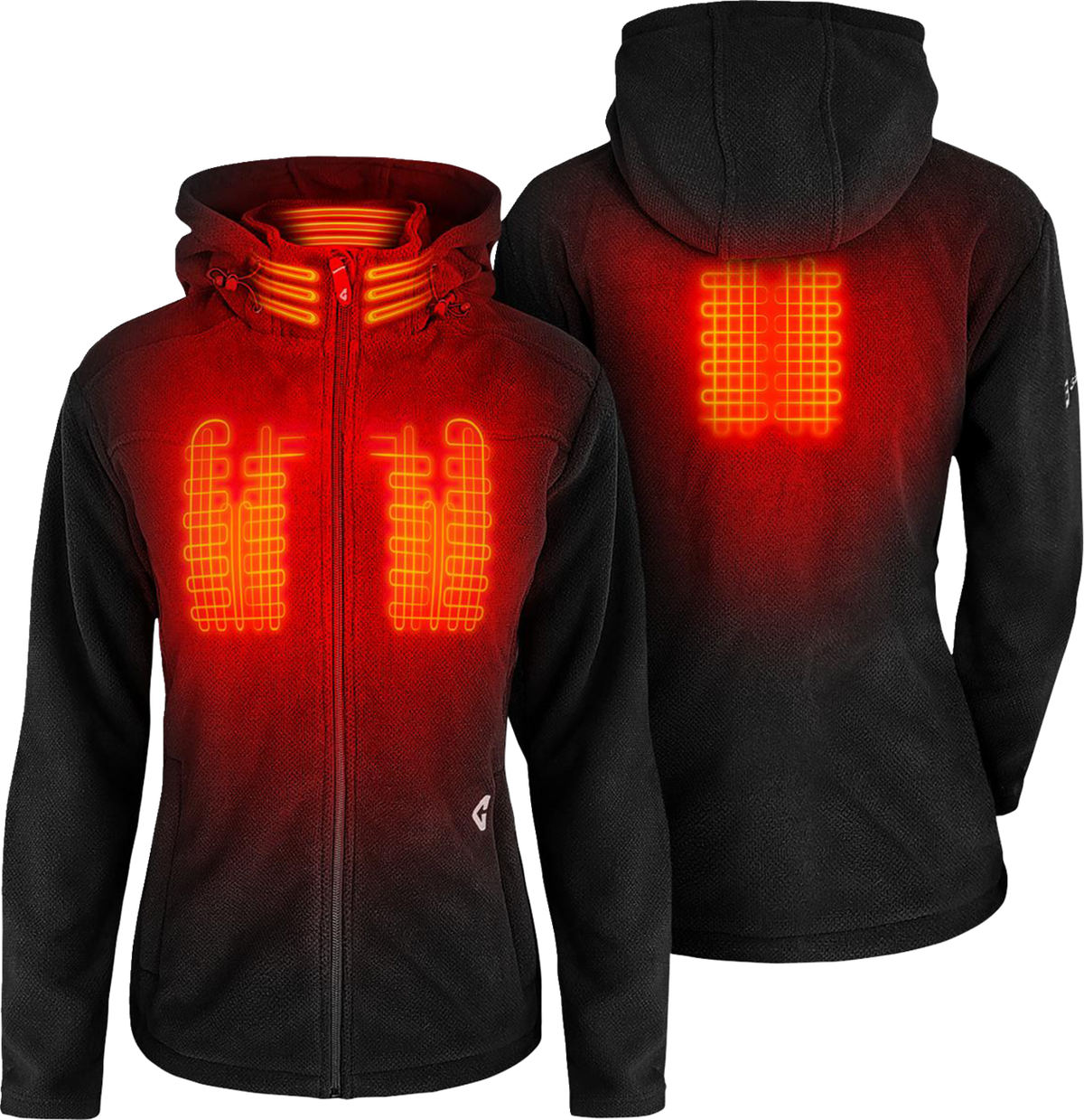 Womens 7V Thermite Fleece Heated Jacket 2.0 - Black