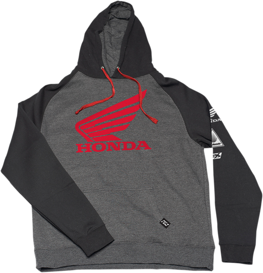 Facotry Effex Honda Wing Hoodie - Black/Charcoal