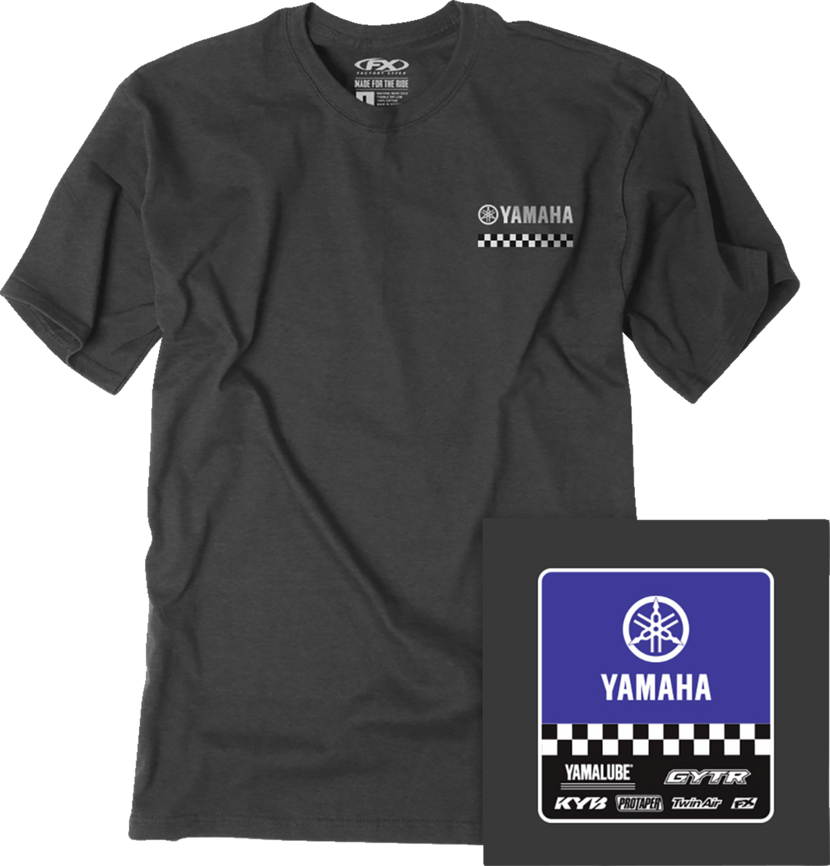 Facotry Effex Yamaha Starting Line T-Shirt - Heather Charcoal