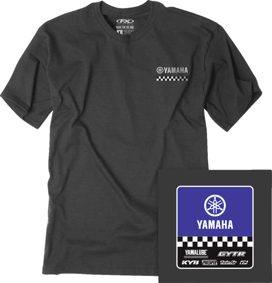 Facotry Effex Yamaha Starting Line T-Shirt - Heather Charcoal