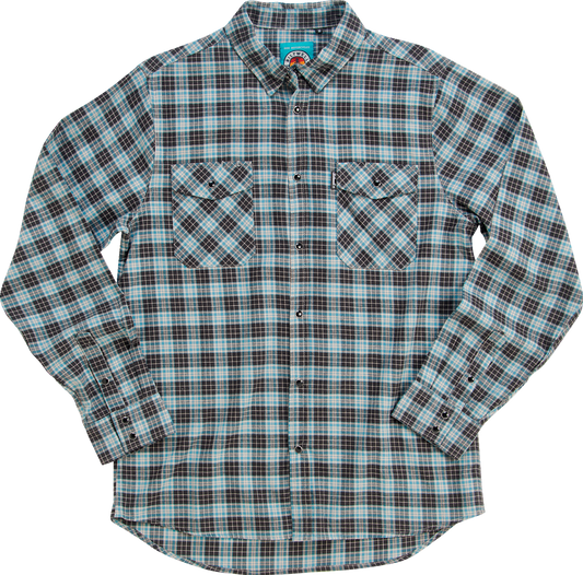 Pacific Flannel Shirt Blue