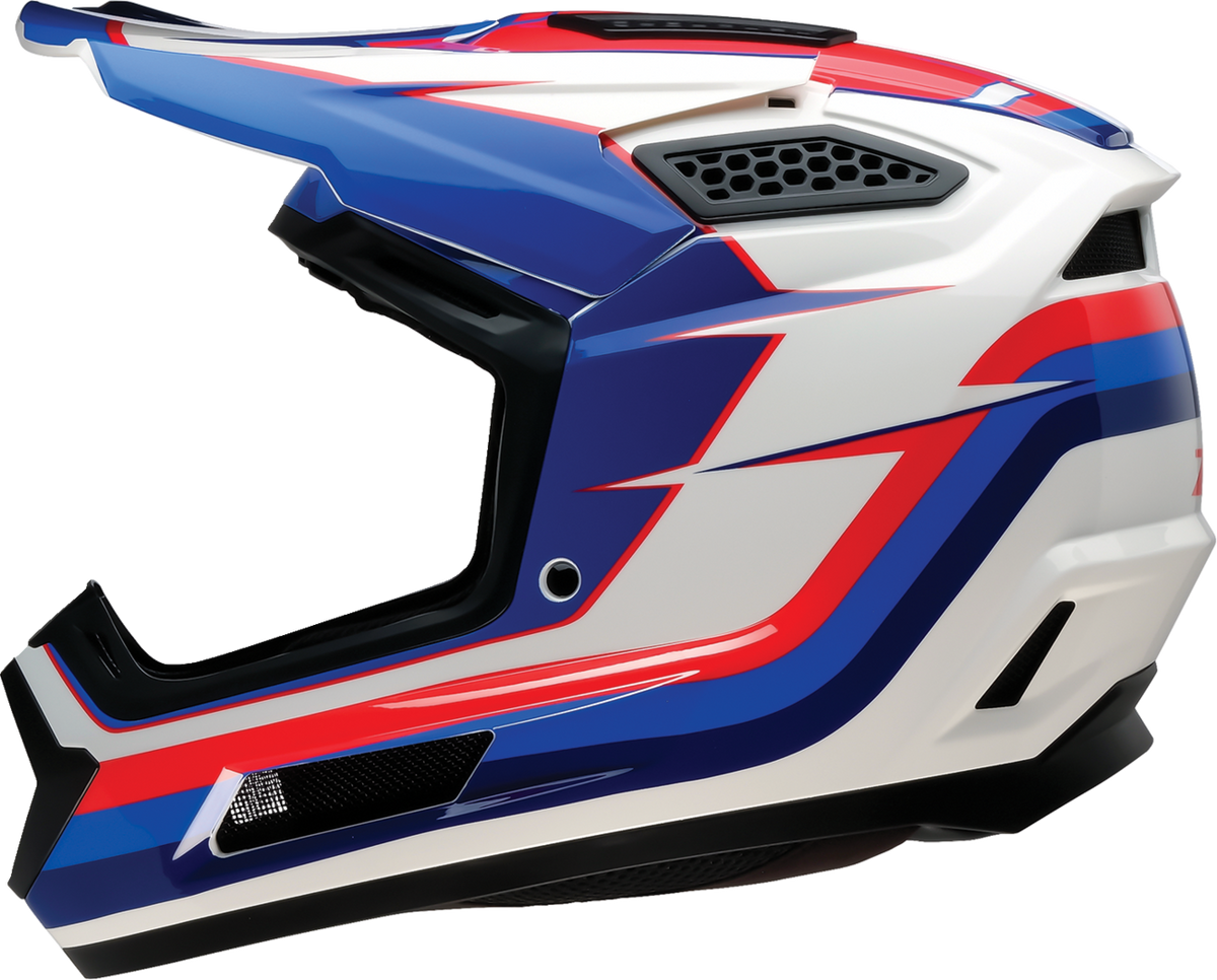 Z1R Dirt Maxx Vortex Helmet - Red/White/Blue