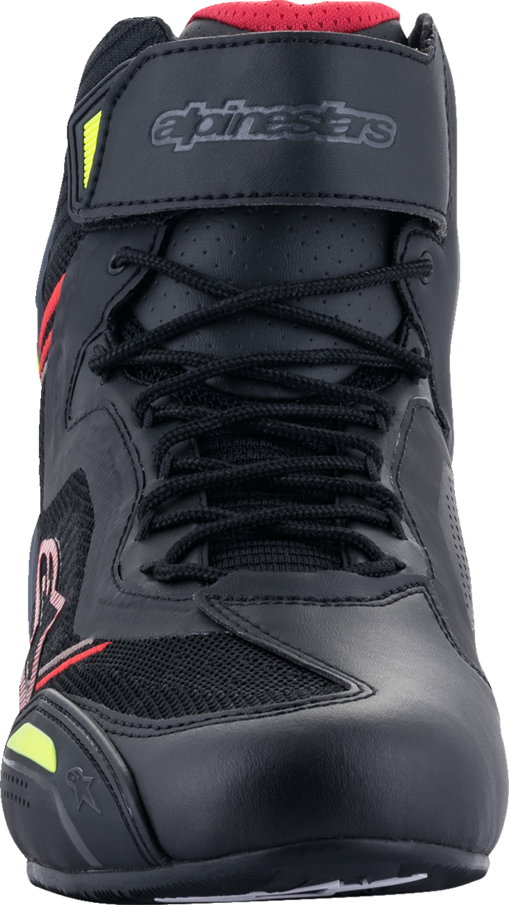 Alpinestars Faster-3 Rideknit Shoes Black/Red/Yellow