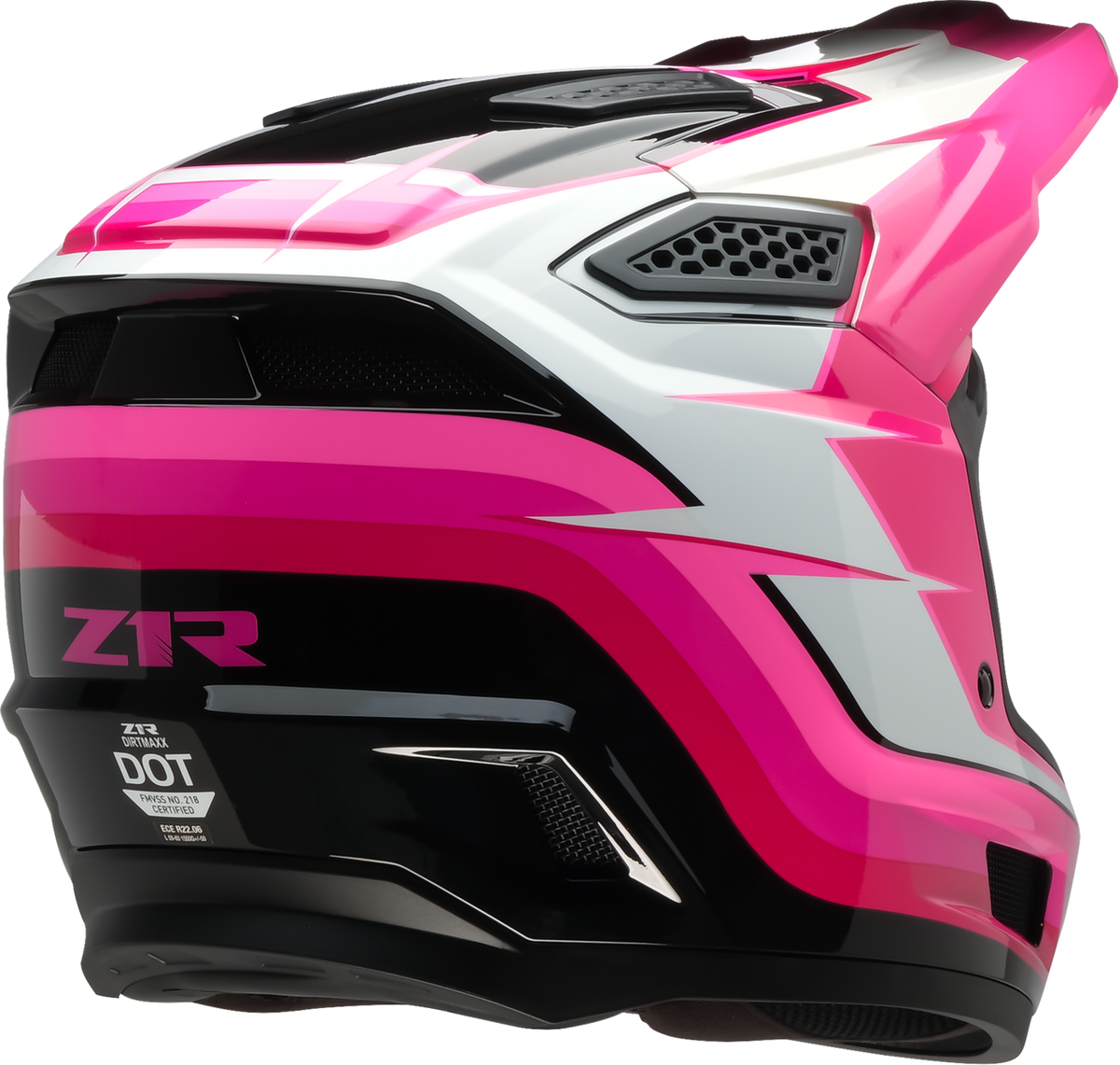 Z1R Dirt Maxx Vortex Helmet - Pink/White