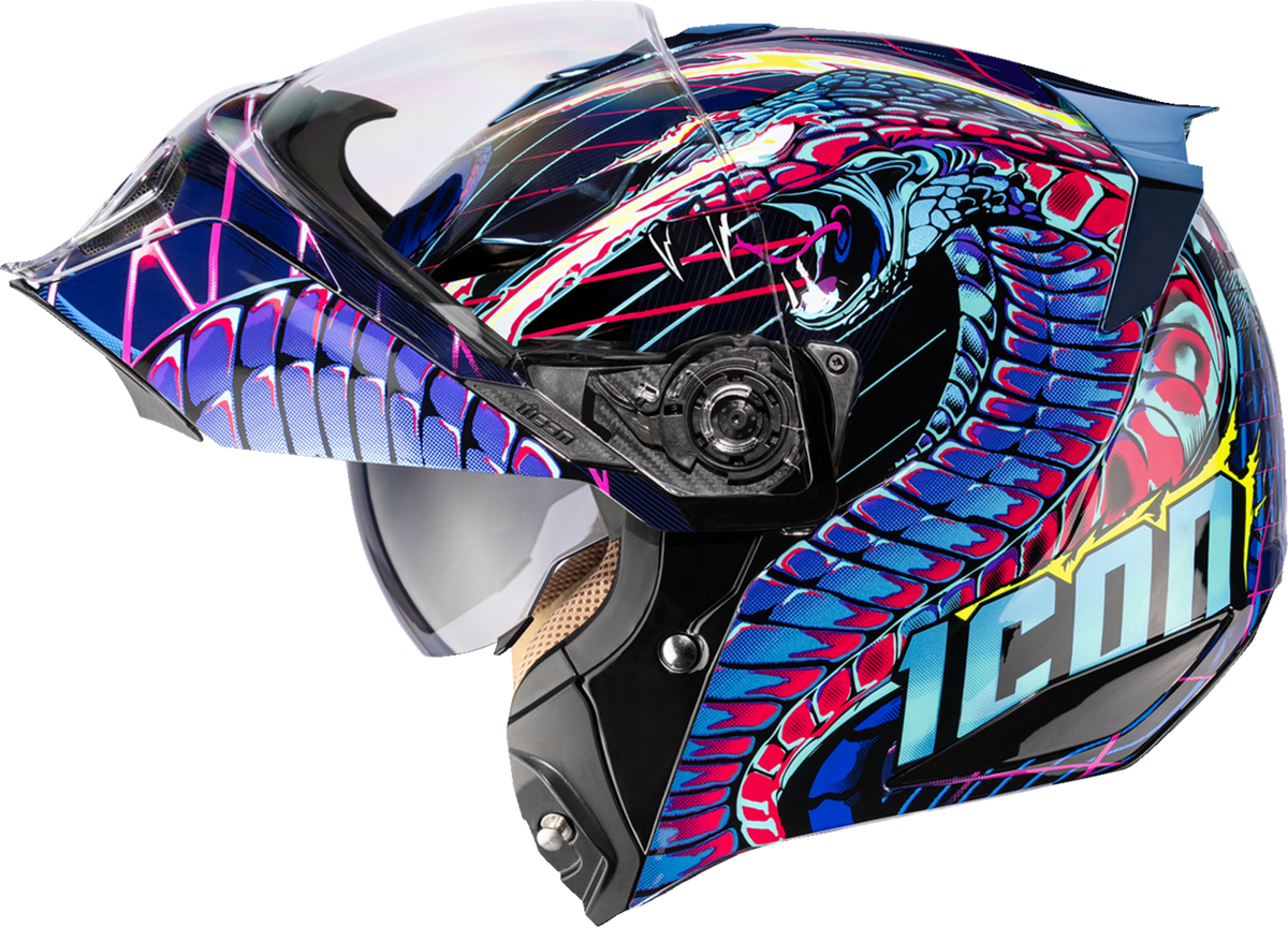 cheap graphic motorcycle helmets Icon Threshold Lazer Cobra Helmet, Size 3XL for Men