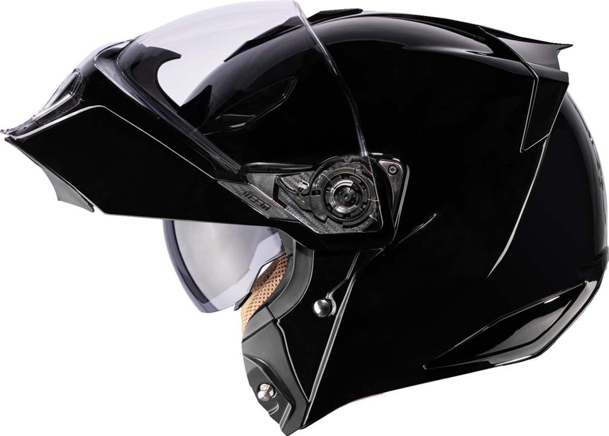 Icon Threshold Modular Helmet - Gloss Black