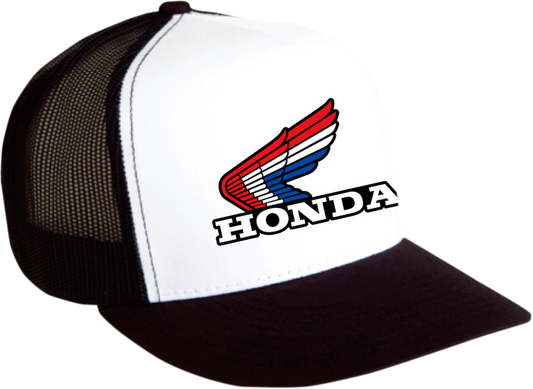 Facotry Effex Honda Vintage Snapback Hat - Black/White