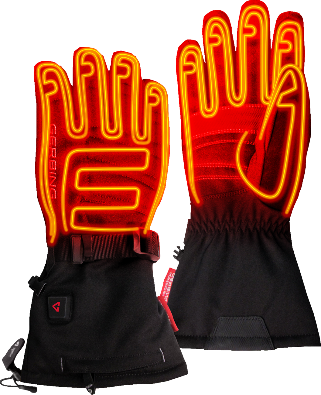 Womens 7 V S7 Battery Heated Gloves - Black