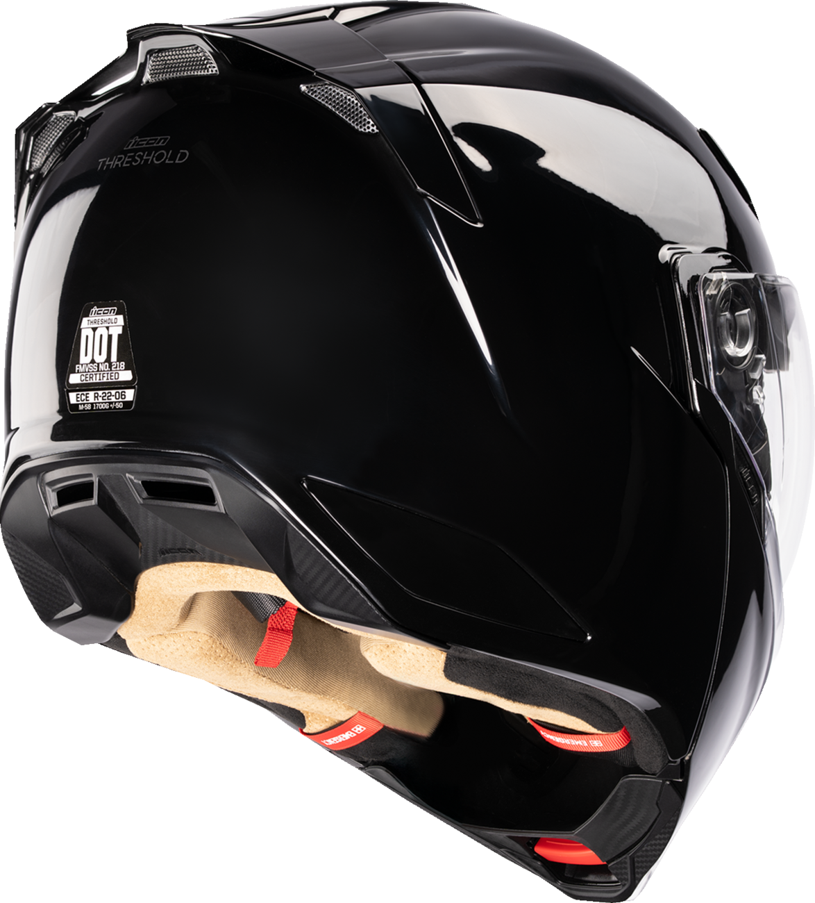Icon Threshold Modular Helmet - Gloss Black