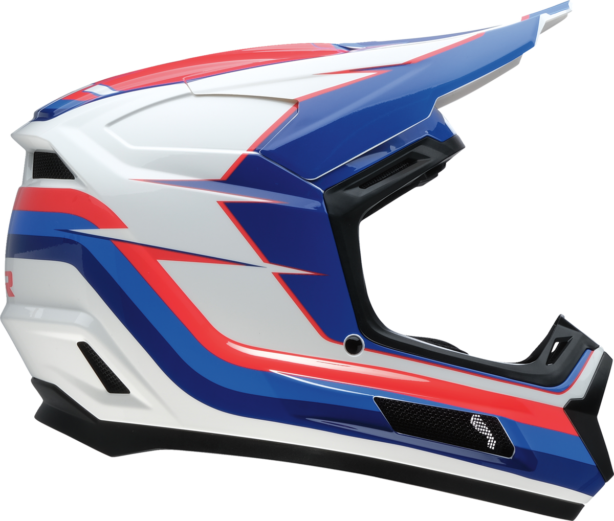 Z1R Youth Dirt Maxx Vortex Helmet - Red/White/Blue