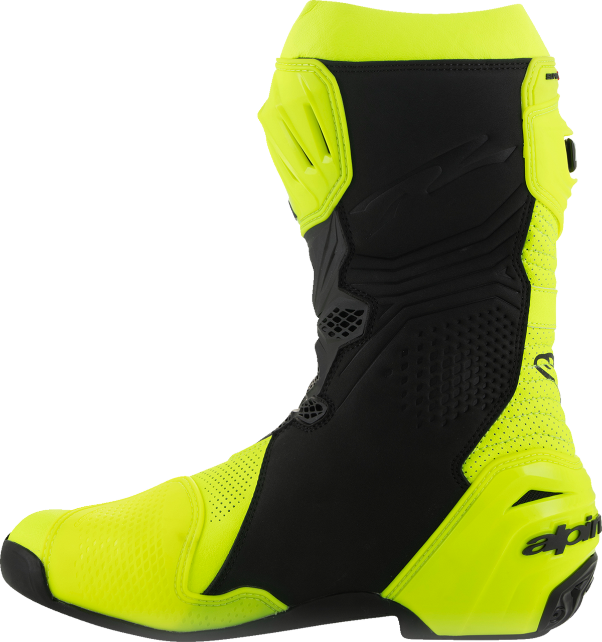 Alpinestars Supertech R Vented Boots Fluorescent Yellow/Black