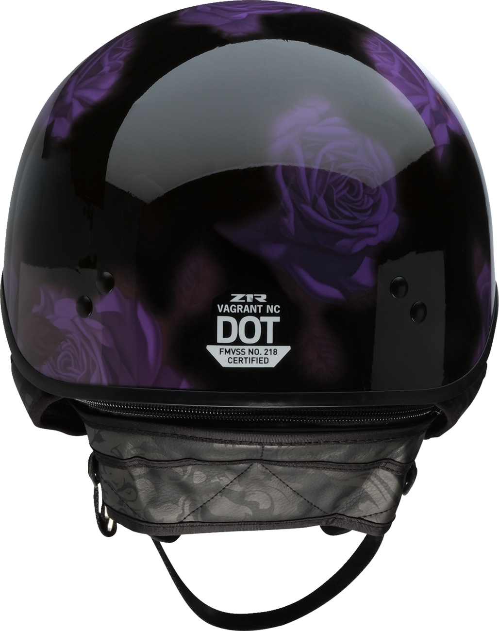 Z1R Vagrant NC Rose Helmet - Black/Purple