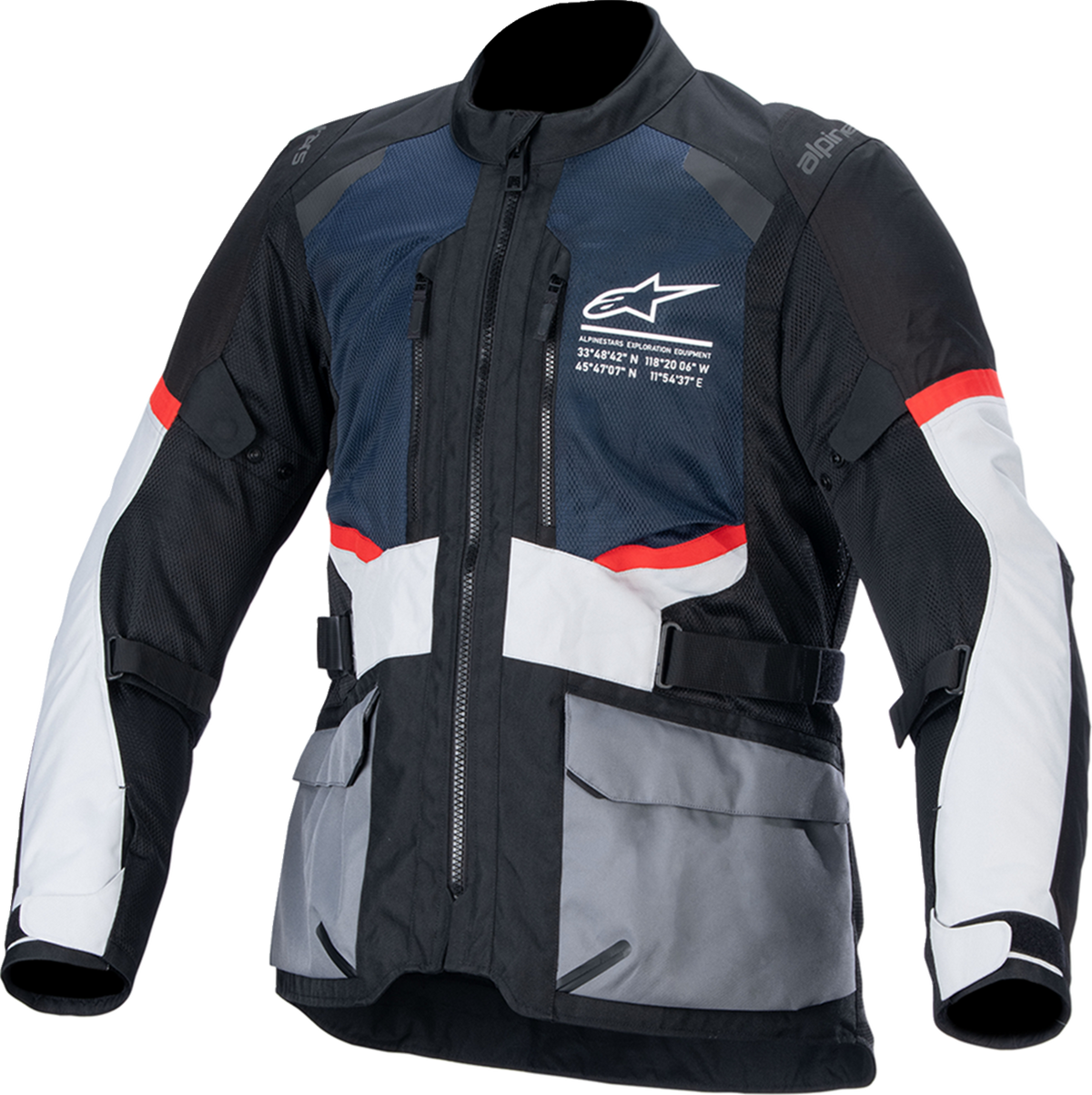 Alpinestars Andes Air Drystar Jacket - Deep Blue/Black/Ice Gray