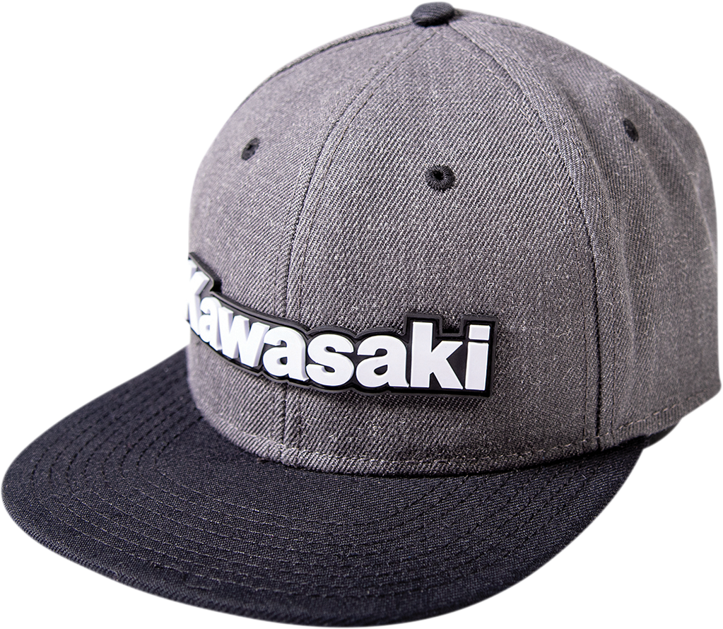 Facotry Effex Kawasaki Bold Snapback Hat - Charcoal/Black