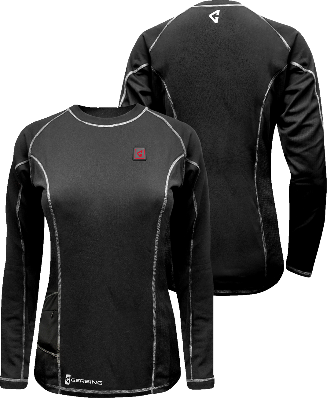 Womens 7V Heated Base Layer Shirt - Black