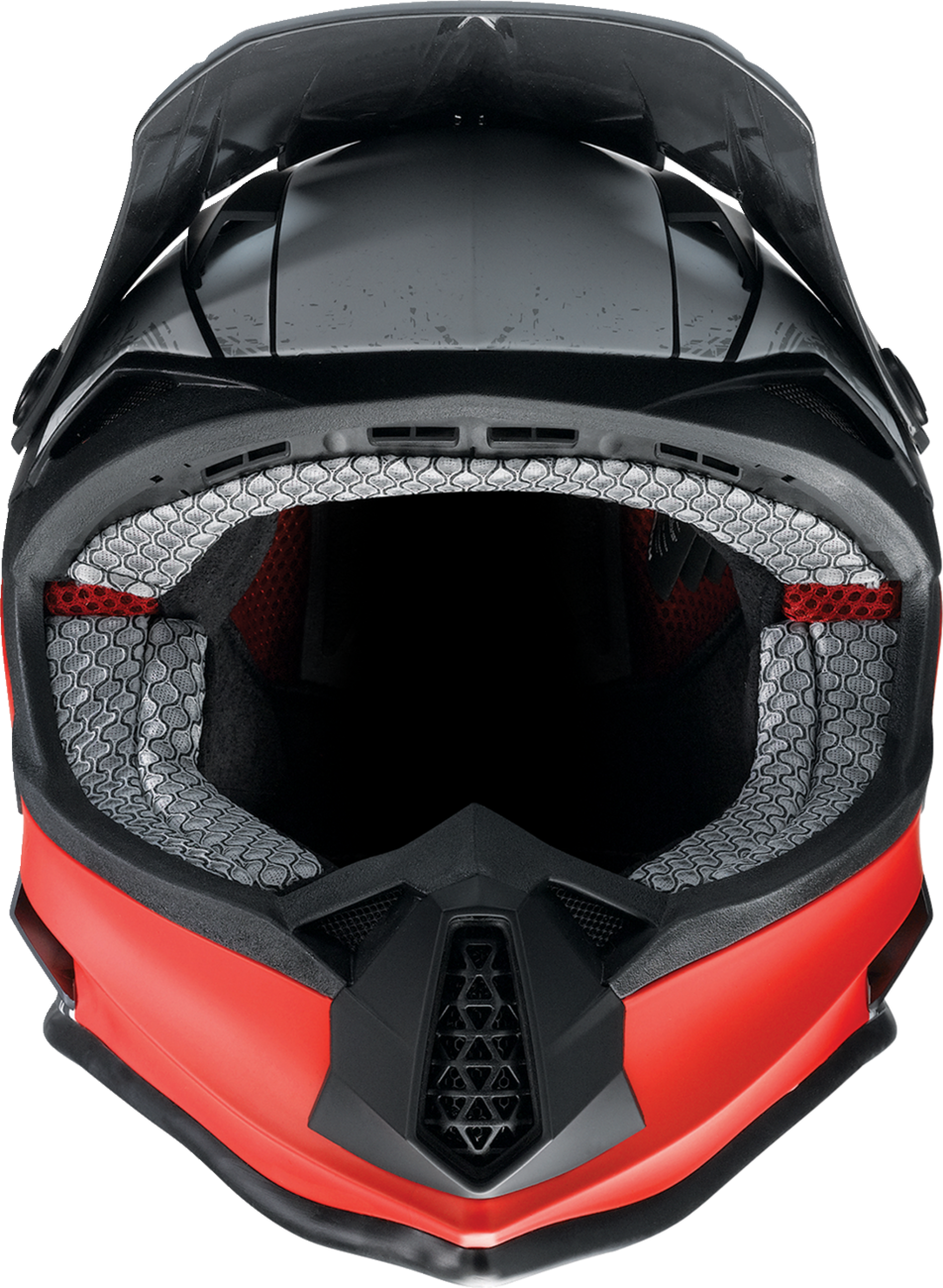 Z1R Youth F.I. Fractal Helmet - Matte Black/Red