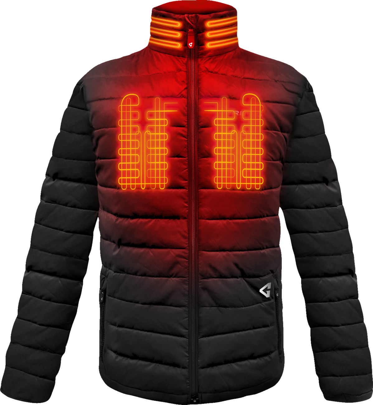 7V Khione Insulated Heated Puffer Jacket 2.0 - Black