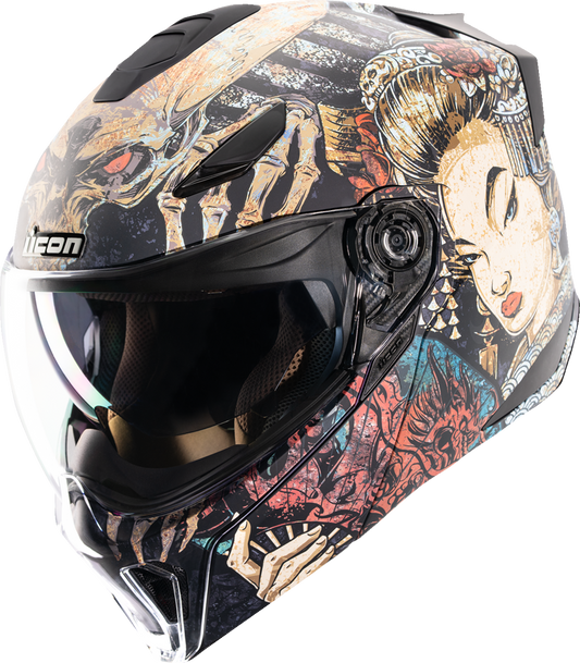 Icon Threshold Modular Helmet - Odokuro - Black