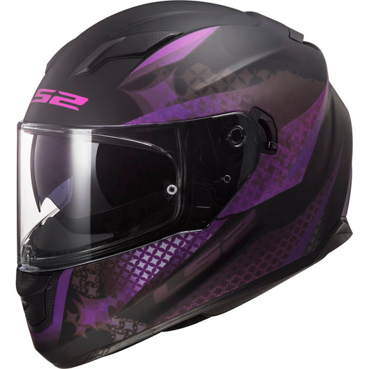 LS2 Stream Lux Helmet - Matte Black/Pink
