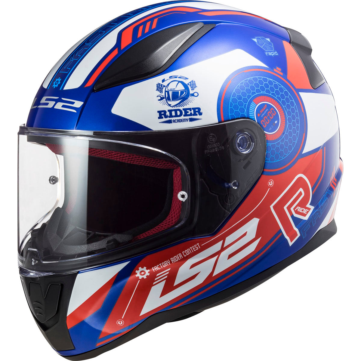 LS2 Rapid Stratus Helmet CLOSEOUT - Gloss Blue/Red/White
