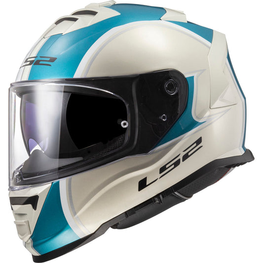 LS2 Assault Paragon Helmet CLOSEOUT - Metallis Khaki/Turquiose