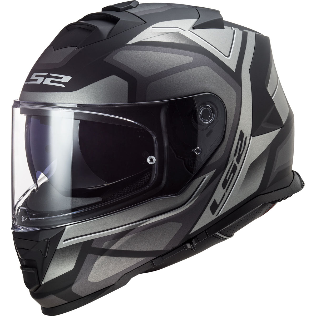 LS2 Assault Petra Helmet - Matte Black/Graphite/Gray