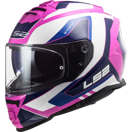 LS2 Assault Techy Helmet CLOSEOUT - Gloss White/Pink