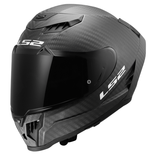 LS2 Dragon Carbon Solid Helmets - Matte Black