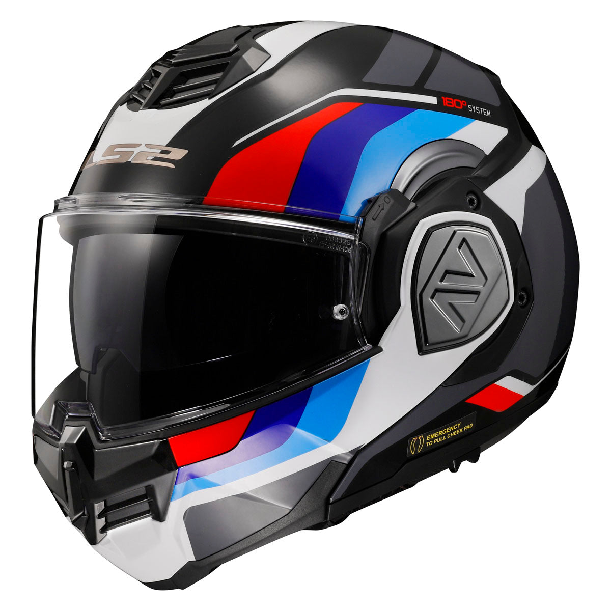LS2 Advant Sport Modular Helmet CLOSEOUT - Black Blue Red