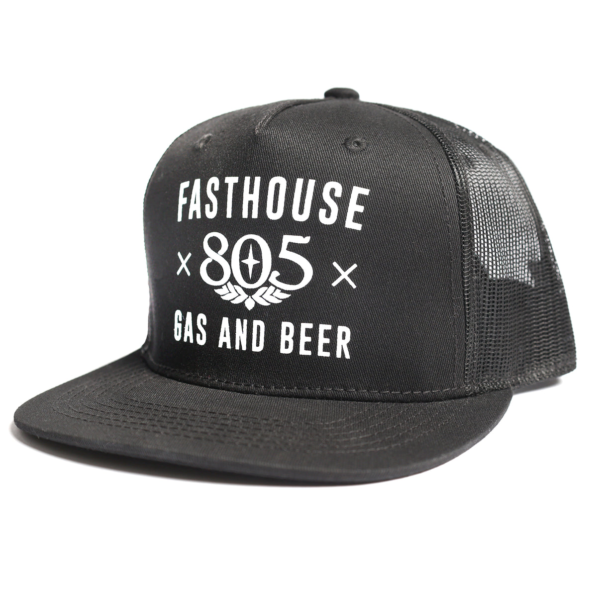 Fasthouse 805 Gas & Beer Trucker Hat - Black