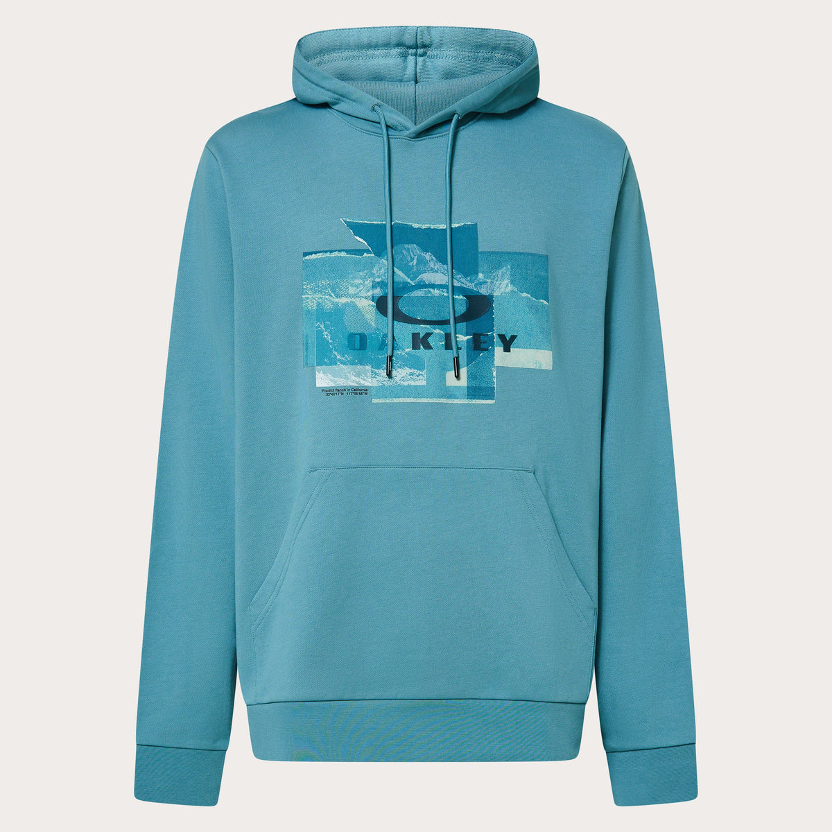 Oakley Mountain Camo Hoodie Sweatshirt - Dark Pacific