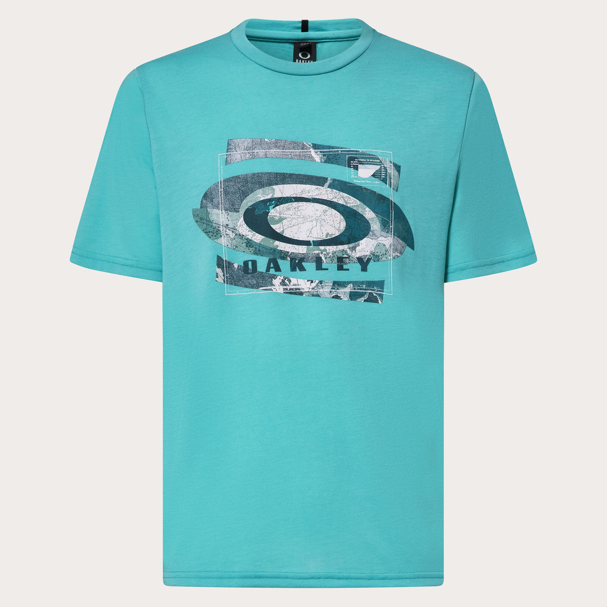 Oakley Camo Map Tee - Swimming Pool Blue