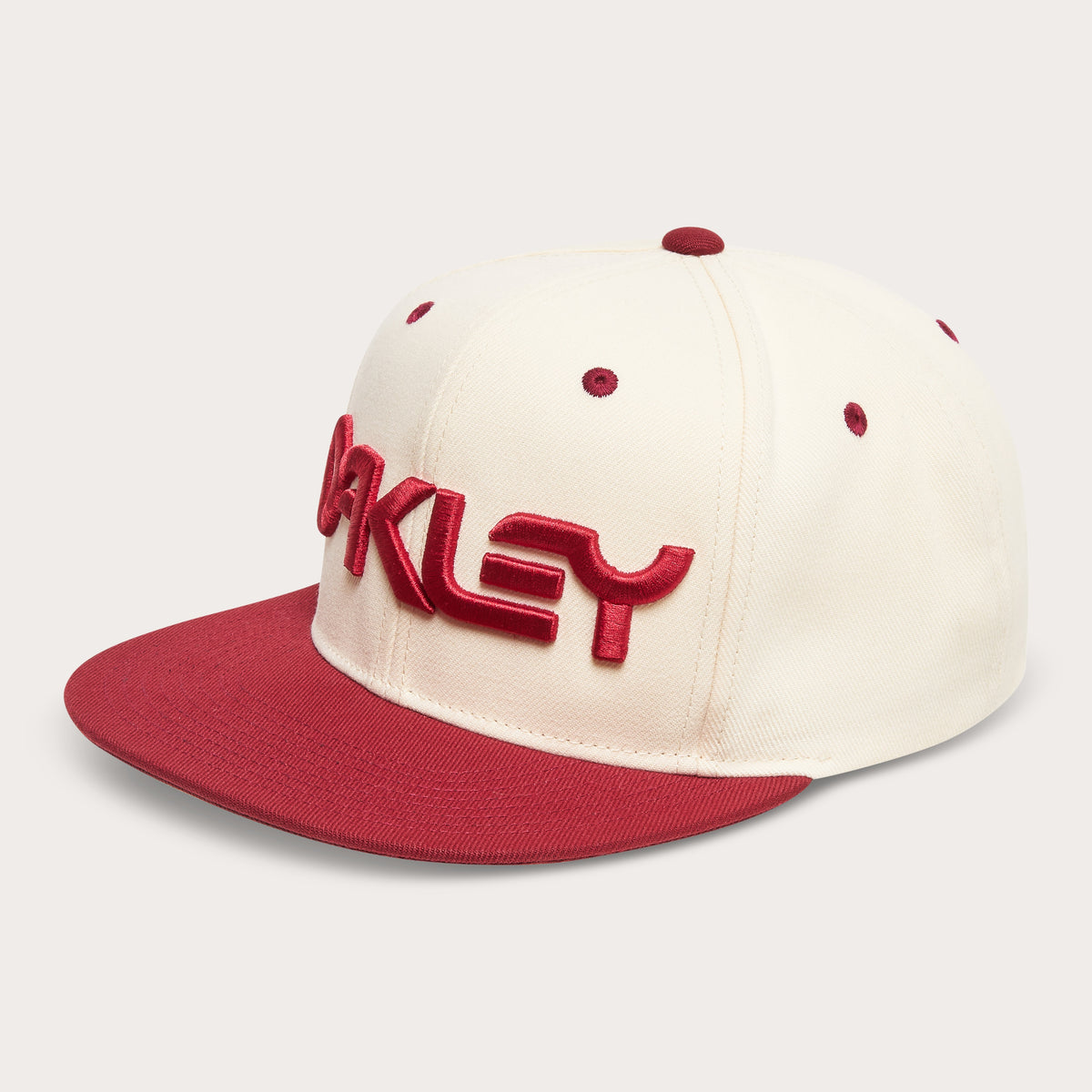 Oakley Mark III Hat - Arctic White/Iron Red